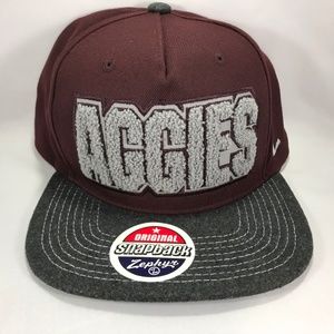 Texas A&M Aggies Snapback Hat Puffy Lettering